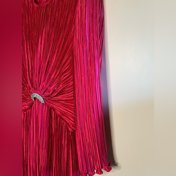 Vintage George F Couture Pleated Formal Dress - Picture 6 of 14